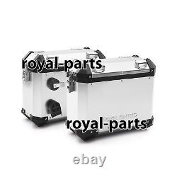 ADVENTURE PANNIER PAIR SILVER & RAIL Fit For Royal Enfield New Himalayan 450