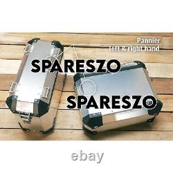 ADVENTURE PANNIER PAIR SILVER & RAIL Fit For Royal Enfield New Himalayan 450