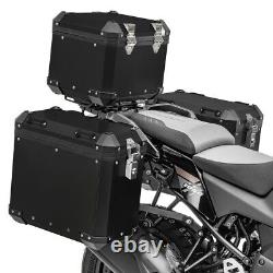 Aluminium Panniers Set + Top Box for KTM 390 Adventure GX38 black