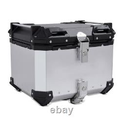 Aluminium Panniers Set + Top Box for KTM 390 Adventure NX55 silver