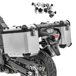 Aluminium Panniers Set for BMW F 800 GS / Adventure Side Cases GX45 silver