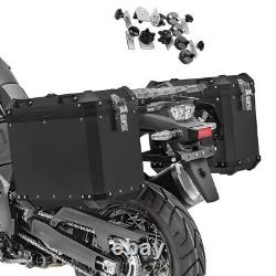 Aluminium Panniers Set for BMW R 1200 GS / Adventure Side Cases GX45 black