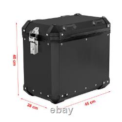 Aluminium Panniers + rack for BMW R 1200 GS Adventure 14-18 GX38-45 black