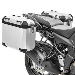 Aluminium Panniers+ rack for Honda Africa Twin Adventure Sports 1100 GX38-45 sil