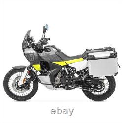 Aluminium Panniers + rack for KTM 790 Adventure/ R 19-21 QP48 silver