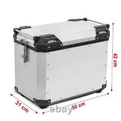 Aluminium Panniers + rack for KTM 790 Adventure/ R 19-21 QP48 silver