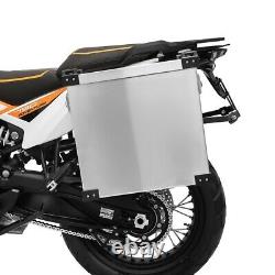 Aluminium cases 40l + Supports 18mm for BMW F 800 GS / Adventure