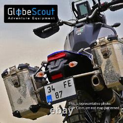 GlobeScout XPAN+ Aluminium Side Case System Yamaha Tenere 700, Black