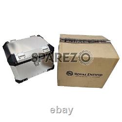 Royal Enfield Adventure Pannier Top Box & Mount Silver For New Himalayan 450