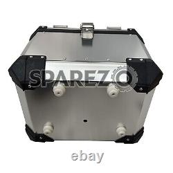 Royal Enfield Adventure Pannier Top Box & Mount Silver For New Himalayan 450