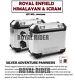 Royal Enfield Adventure Silver Saddlebags For Himalaya & Scram With Oil