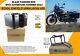 Royal Enfield Black Adventure Pannier Box With Rail Pair For New Himalayan 450