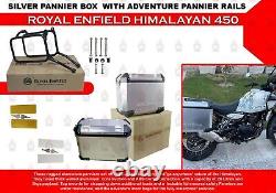 Royal Enfield Himalayan 450 Silver Adventure Pannier Box With Rail Pair