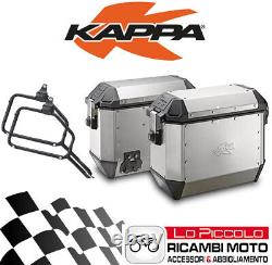 Set Kappa 2 Suitcases Side Aluminum KMS36 + Brackets KTM 1090 Adventure 2017