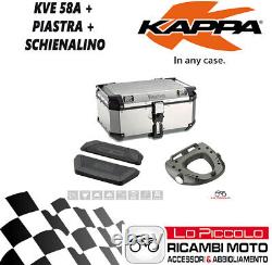 Aventure KTM 1090 (2017-2018) KAPPA Bauletto KVE58A en aluminium + Plaque KR7705