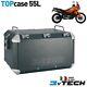 Boîte De Dessus De Caisse En Aluminium De 55 Litres Avec Panneau De Support Pour Ktm 990 Adventure S'06/'08