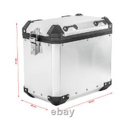 Ensemble de valises en aluminium pour BMW F 800 GS / Adventure Side Cases GX45 argenté