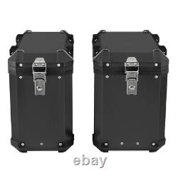 Ensemble de valises en aluminium + top case pour KTM 990 Adventure/ R/S GX38-45 noir