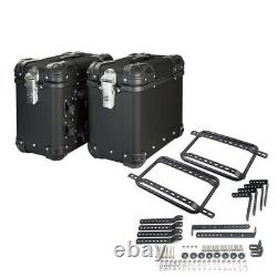 Panniers en aluminium XSX75 pour KTM 390 Adventure / Duke + Porte-bagages noir