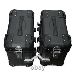 Panniers en aluminium XSX75 pour KTM 390 Adventure / Duke + Porte-bagages noir