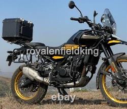 Royal Enfield Nouveau Himalayan 450 Boîte Supérieure de Rangement d'Aventure Noire avec Support