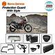 Royal Enfield Scram 411/ Himalayan Black Adventure Pannier & Safe Guards Combo<br/><br/>traduction En Français : Combo Royal Enfield Scram 411/ Himalayan, Sacoches D'aventure Noires Et Protections De Sécurité