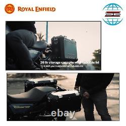 Royal Enfield Scram 411/ Himalayan Kit Combo de Rails d'Aventure Noirs et de Panniers