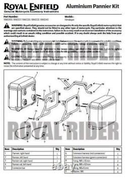 Sacoche Royal Enfield Adventure Silver pour Himalaya & Scram avec huile