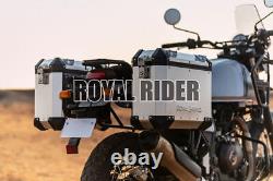 Sacs de voyage Royal Enfield en argent pour HIMALAYAN & SCRAM - FILTRE À HUILE GRATUIT