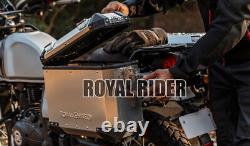 Sacs de voyage Royal Enfield en argent pour HIMALAYAN & SCRAM - FILTRE À HUILE GRATUIT