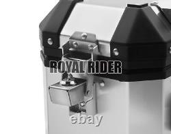 Sacs de voyage Royal Enfield en argent pour HIMALAYAN & SCRAM - FILTRE À HUILE GRATUIT