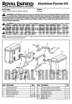 Sacs de voyage Royal Enfield en argent pour HIMALAYAN & SCRAM - FILTRE À HUILE GRATUIT