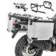 Valises En Aluminium + Support Pour Bmw F 850 Gs Adventure 19-23 Gx38 Argenté