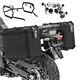 Valises En Aluminium + Support Pour Bmw R 1200 Gs Adventure 06-13 Gx45 Noir