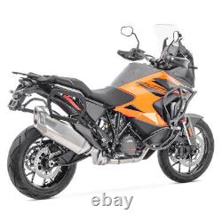 Valises en aluminium + support pour KTM 1290 Super Adventure R / S 21-23 GX38 noir